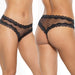 Coquette Panty-Black O/S