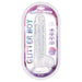 Cotton Candy Glitter Boy Jelly Glitter Dildo 6.5 in. Clear