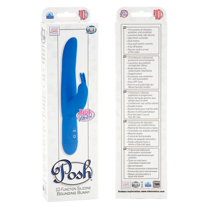 Posh Bounding Bunny - Blue