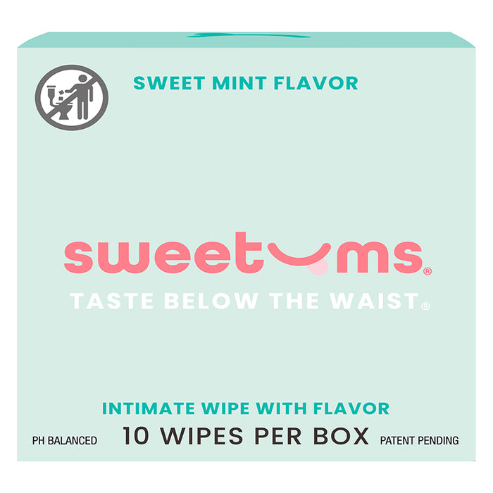 Sweetums Sweet Mint Flavored Wipes 10-Pack