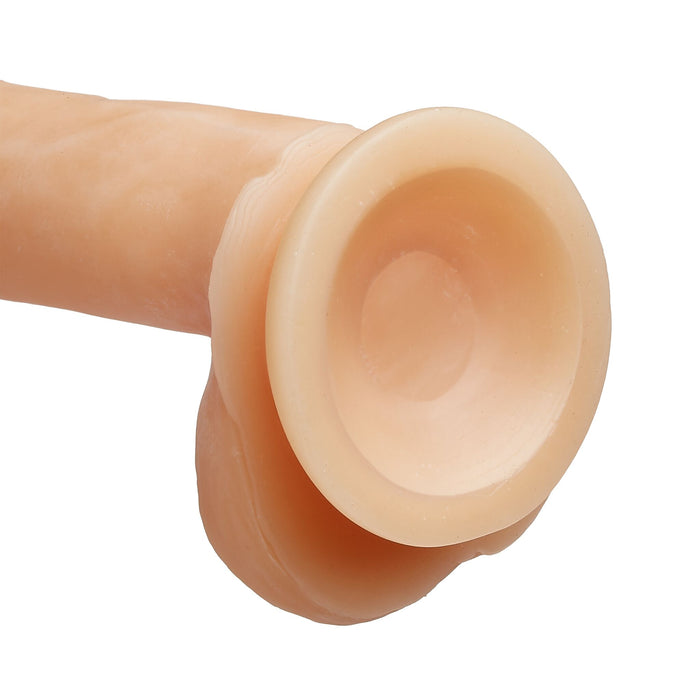 Cloud 9 Dual Density Real Touch 7 inches Dong with Balls Beige