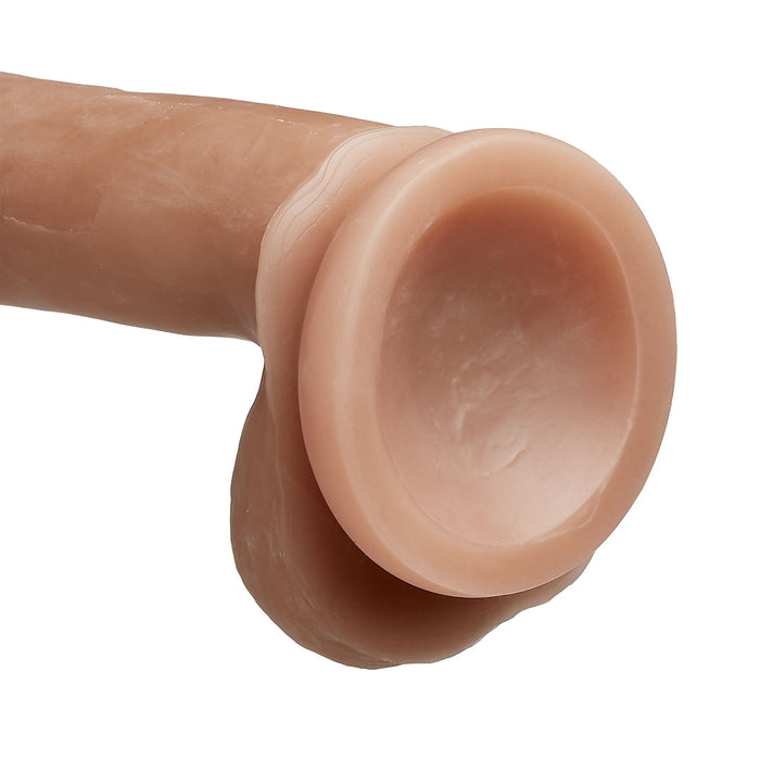 Cloud 9 Novelties Dual Density Real Touch 7 Inch With Balls Tan/Mocha