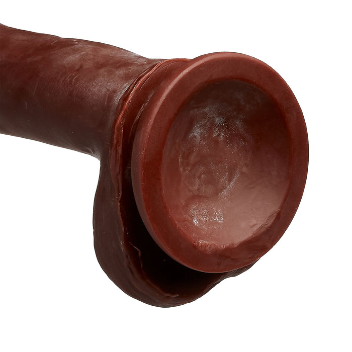 Cloud 9 Dual Density Real Touch 7 inches Dildo with Balls Brown