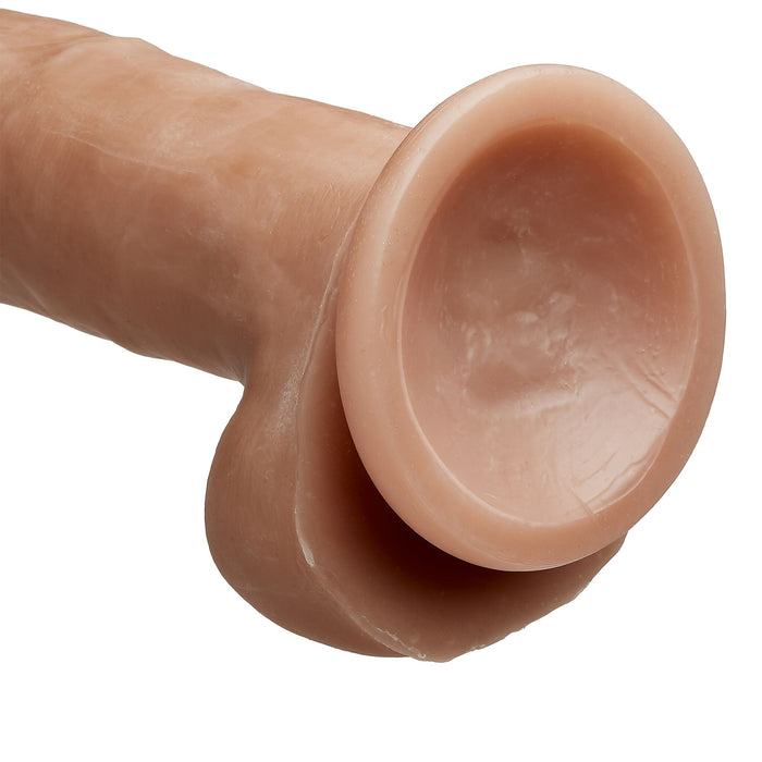 Cloud 9 Dual Density Dildo Touch Thick W/ Realistic Painted Veins & Balls 8 in Tan/Mocha