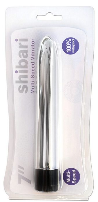 SHIBARI 7 MULTI SPEED VIBRATOR SILVER 