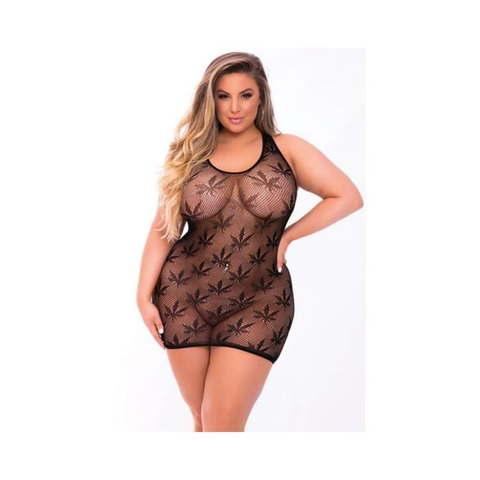 Festival Flirt Net Dress Black Qn