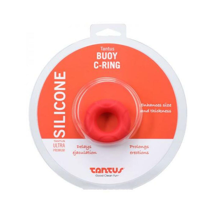 Tantus Buoy C-ring - Medium - Crimson