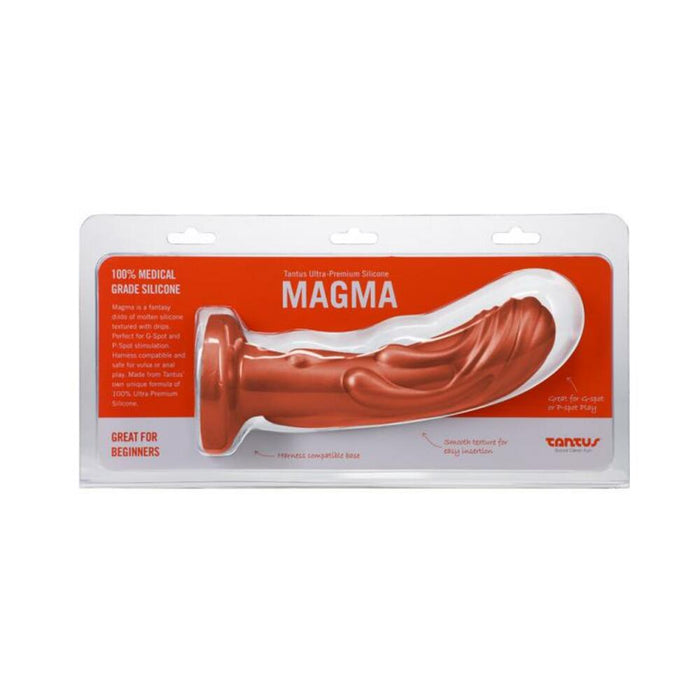 Tantus Magma 7 In. Fantasy Dildo Medium-firm Copper