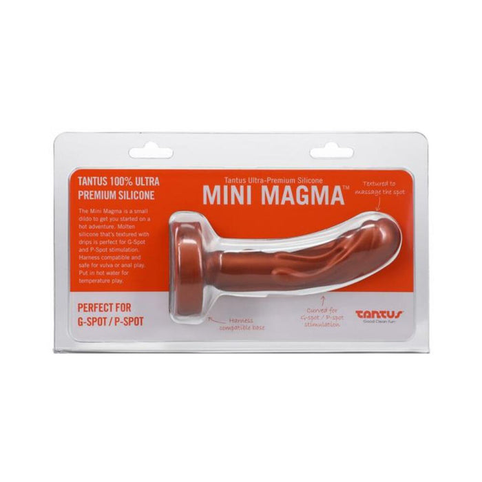 Tantus Mini Magma 5 In. Fantasy Dildo Firm Copper