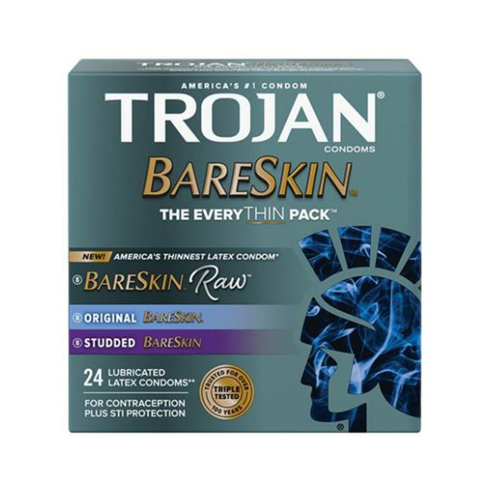 Trojan Bareskin Everythin Condom - Variety Pack Of 24