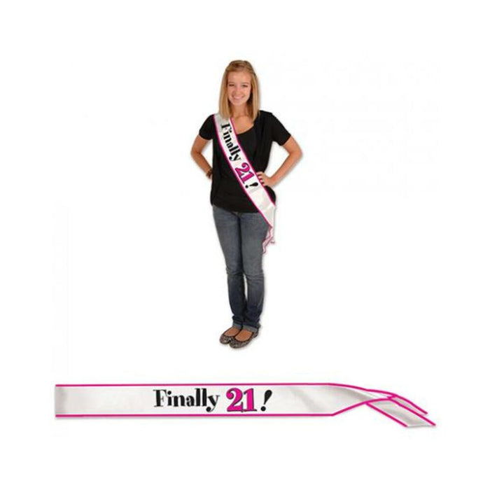 Finally 21! Satin Sash