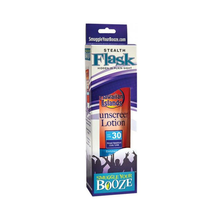 Smuggle Your Booze Sunscreen SPF 30 Flask with Funnel