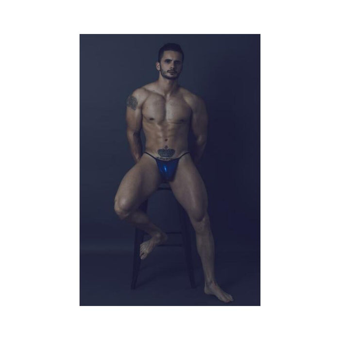 Mob Mirror G String Blue L/xl