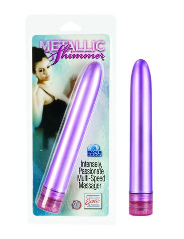 Metallic Shimmers 6 inch Vibrator - Pink | SexToy.com