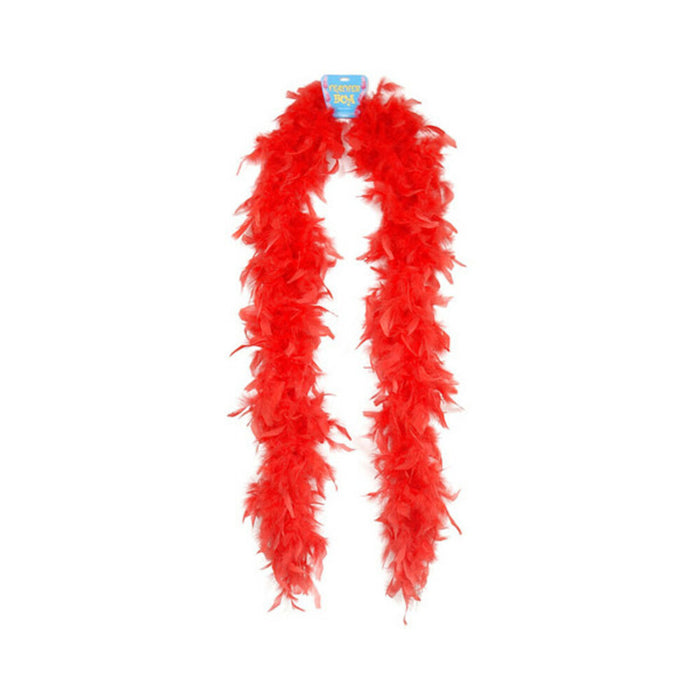 Feather boa 72in - red