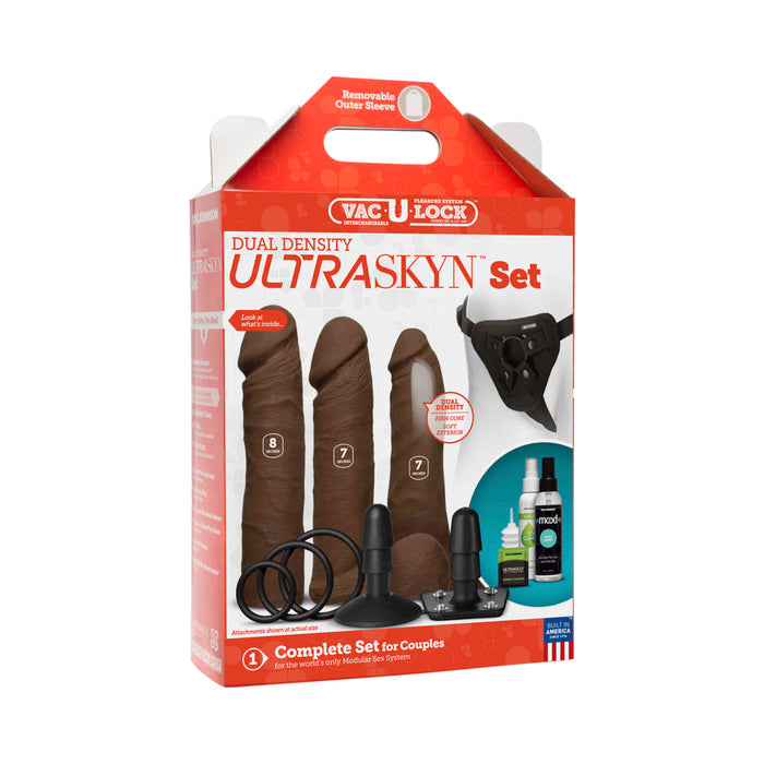 Vac-u-lock - Dual Density Ultraskyn Set Chocolate | SexToy.com