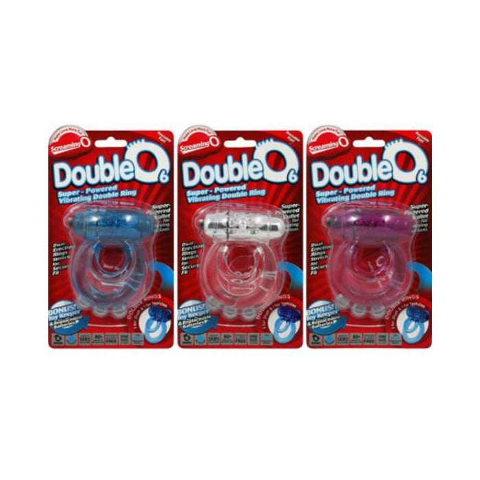 Double O 6 Assorted Colors 6 Piece Display | SexToy.com