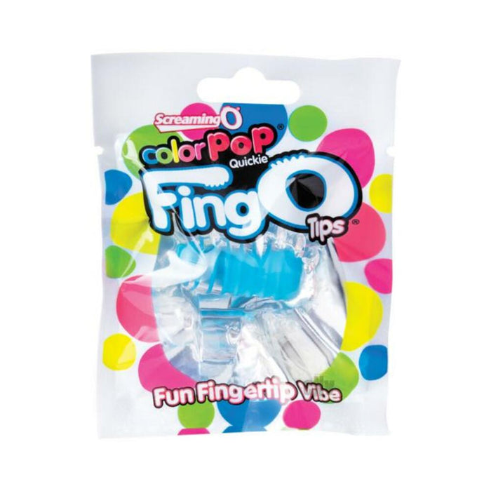 Color Pop Fingo Tips Fingertip Mini Vibe Blue 12 Count Box