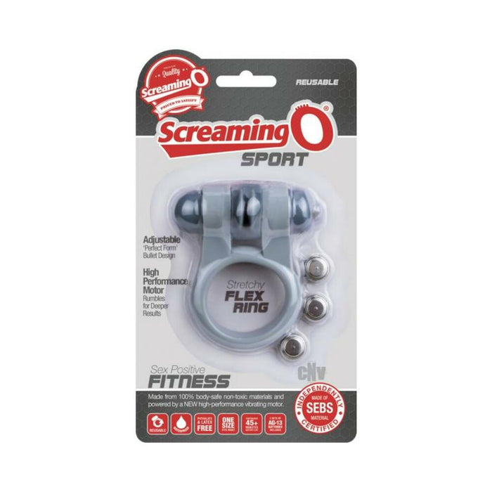 Screaming O Sport Vibrating Ring Gray 6 Piece