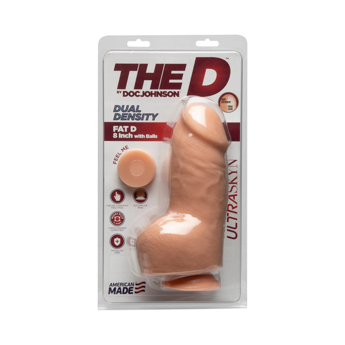The D Fat D 8 inches With Balls Ultraskyn Dildo | SexToy.com