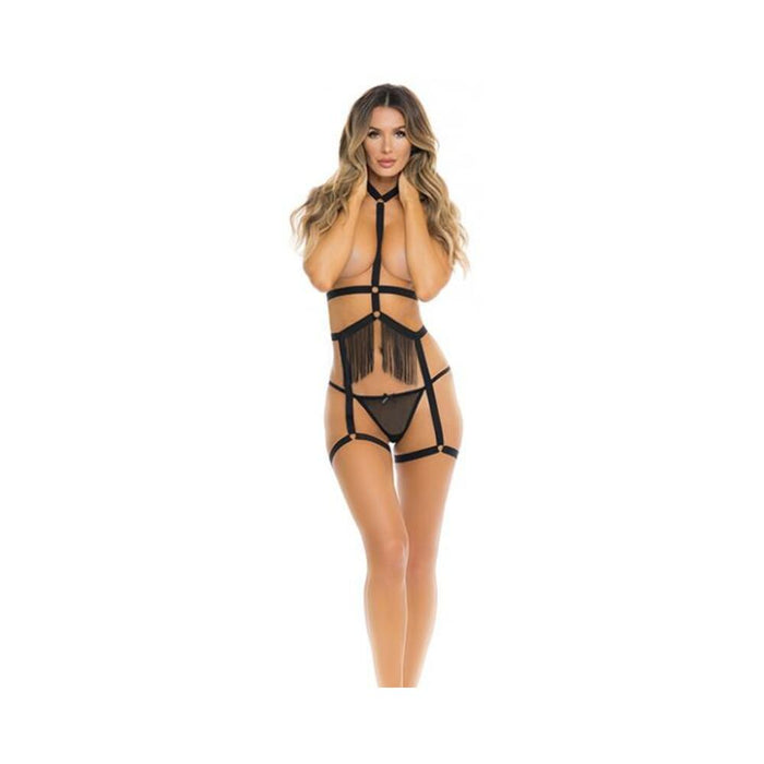 Rene Rofe Rassel Tassle Set Black O/s