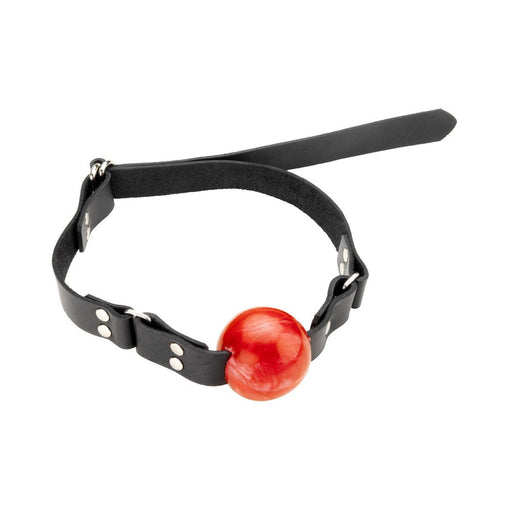 Firm 1.75 Inch Red Rubber Ball Gag | SexToy.com