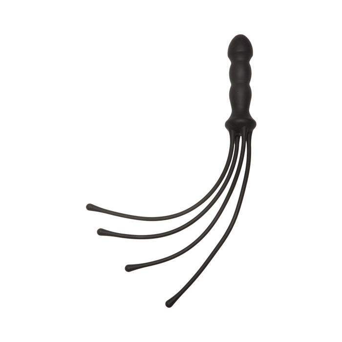 Kink The Quad Silicone Whip Black 18 inches | SexToy.com