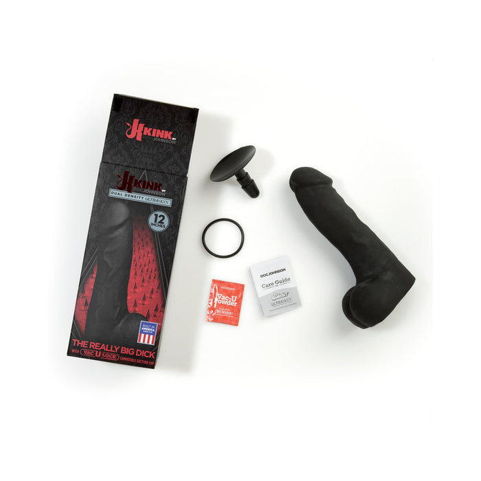 Kink The Really Big Dick 12 inches Black Dildo | SexToy.com