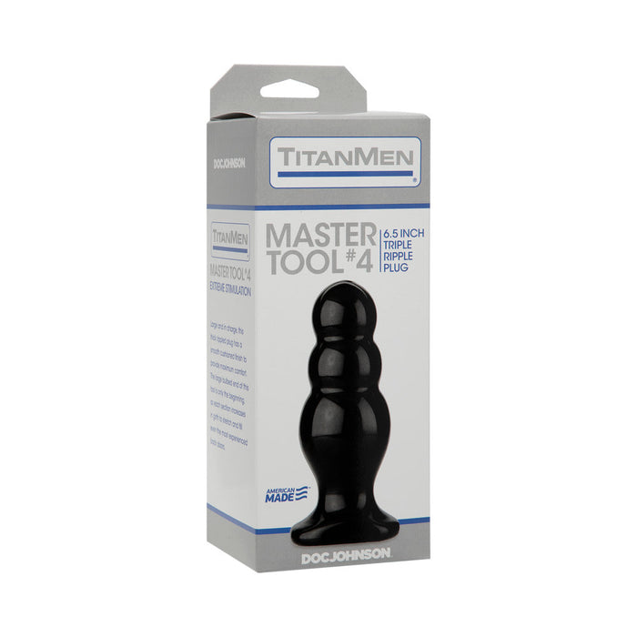 Titanmen Master Tool #4 Black Plug | SexToy.com