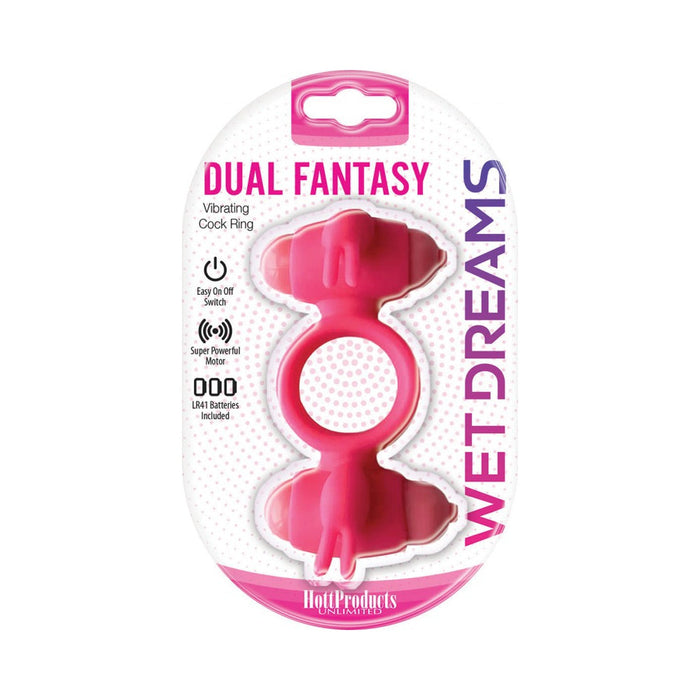 Wet Dreams Dual Fantasy Dual Cock Ring With Turbo Motors | SexToy.com