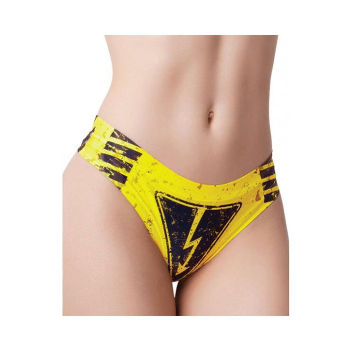 =mememe Urban Geeks Members Only Printed Thong Md