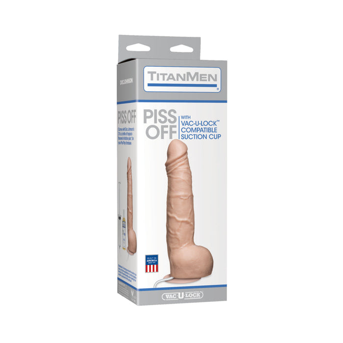 Piss Off Dildo with Suction Cup - Beige | SexToy.com