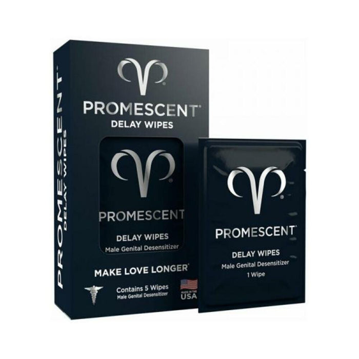 Promescent Delay Wipes 5-pack
