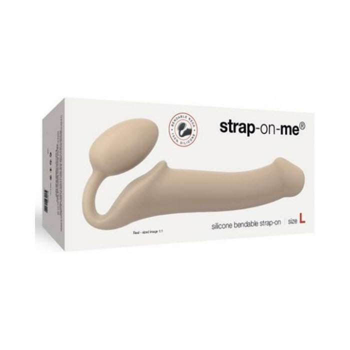 Strap On Me Bendable Strapless Strap On Large Beige