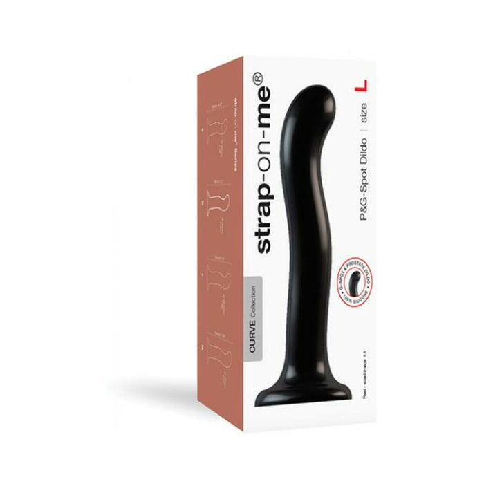 Strap On Me Silicone P&g Spot Dildo - Large Black