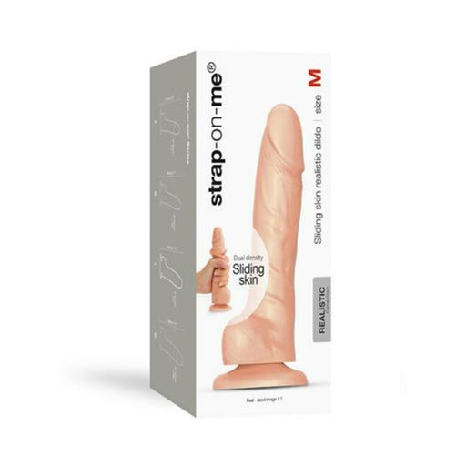 Strap-on-me M Sliding Skin Realistic Dildo Vanilla | SexToy.com