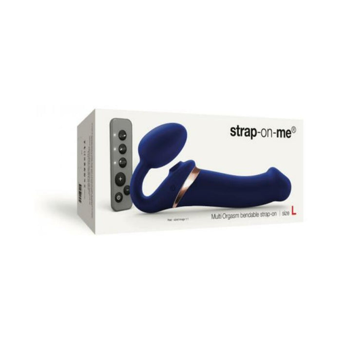 Strap-on-me Multi Orgasm Bendable Strap-on Large Night Blue