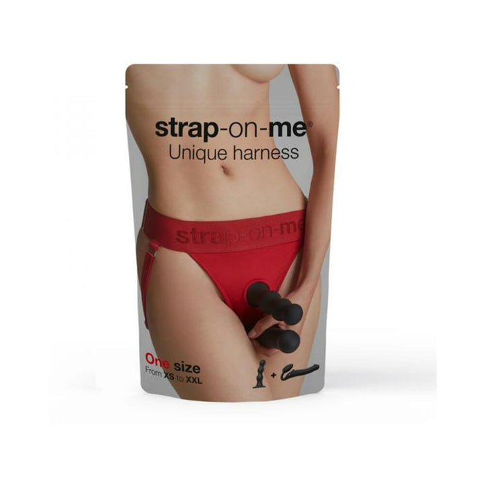 Strap-on-me Harness Lingerie Unique One Size Red