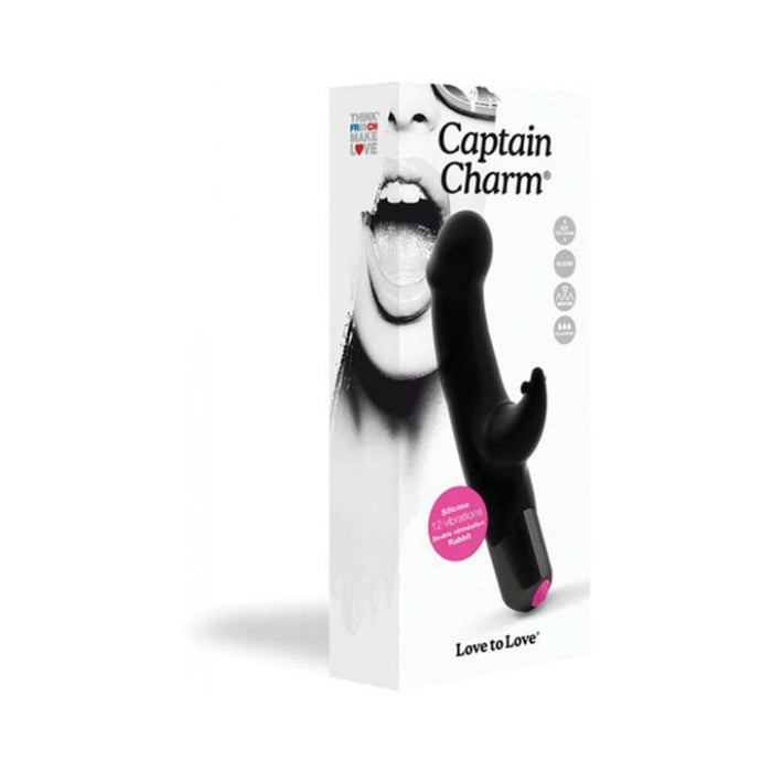 Love To Love Captain Charm Rabbit Vibrator Black