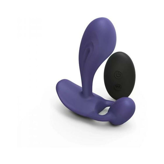 Love To Love Witty Rechargeable Remote-controlled Silicone P & G Vibrator Midnight Indigo