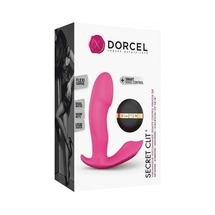 Dorcel Secret Clit Dual Stim Heating And Voice Control Pink