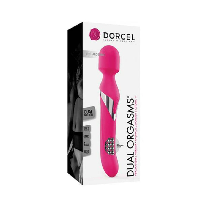 Dorcel Dual Orgasm Wand Magenta Pink Vibrator