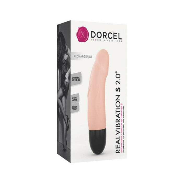 Dorcel Real Vibrations S 6" Rechargeable Vibrator - Flesh