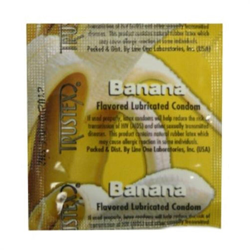 Trustex Flavored Condoms Banana 3 Pack | SexToy.com