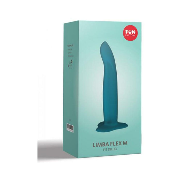 Fun Factory Limba Flex Dildo - Medium Deep Sea Blue