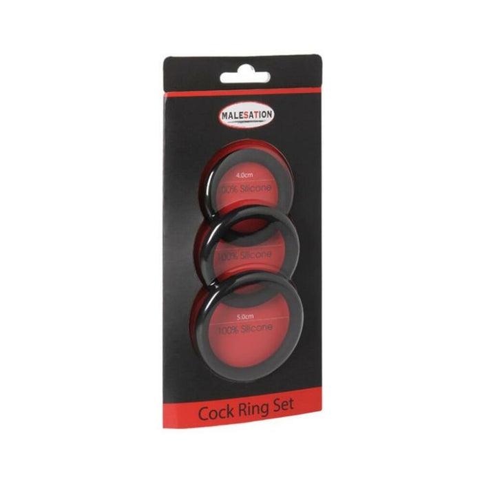Malesation Cock Ring Set Pack Of 3
