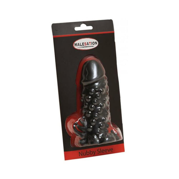 Nubby Penis Sleeve Black