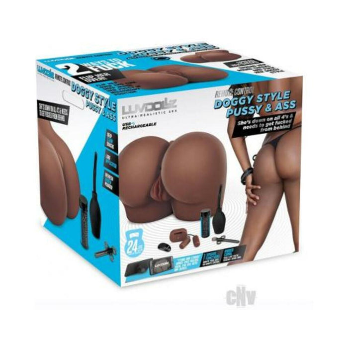 Luvdolz Remote Control Rechargeable Doggy Style Pussy & Ass W/douche - SexToy Wholesale Luvdolz Remote Control Rechargeable Doggy Style Pussy & Ass W/douche - SexToy Wholesale