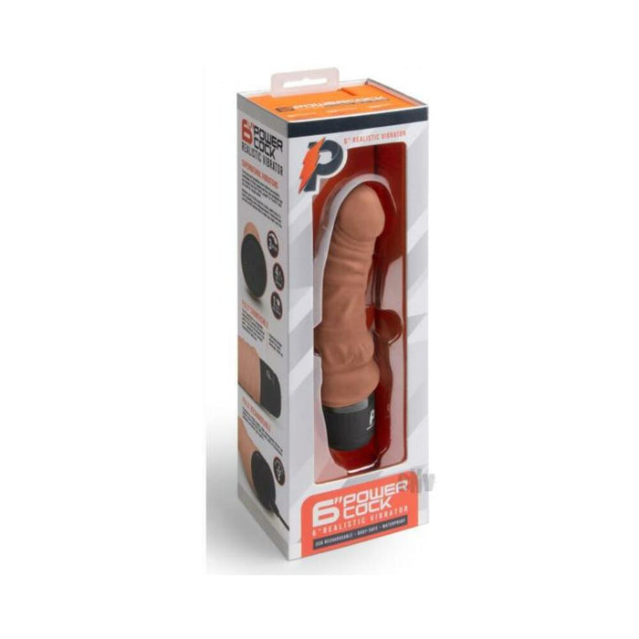 Pc Realistic Vibrator 6 Mocha