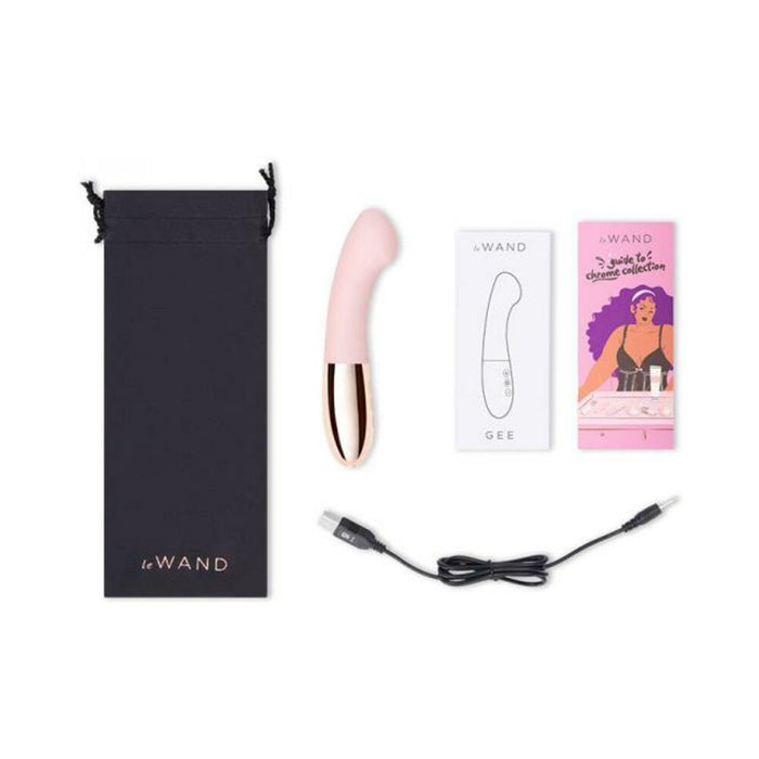 Le Wand Gee G-spot Targeting Rechargeable Vibrator Rose Gold | SexToy.com